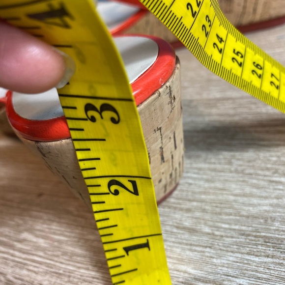 nine west Womens Platform Shoes Sz 8 Orange - Picture 6 of 6